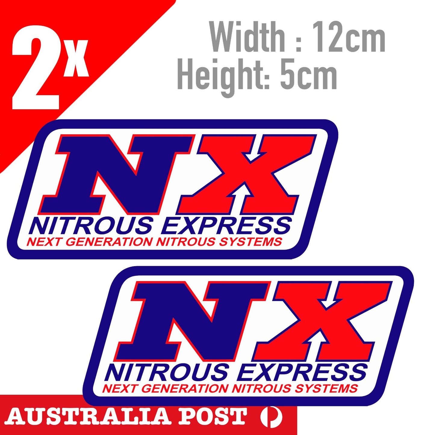 NOS - Nitrous Express Oxide Systems Label  JDM Laptop, Bar, Car Sticker