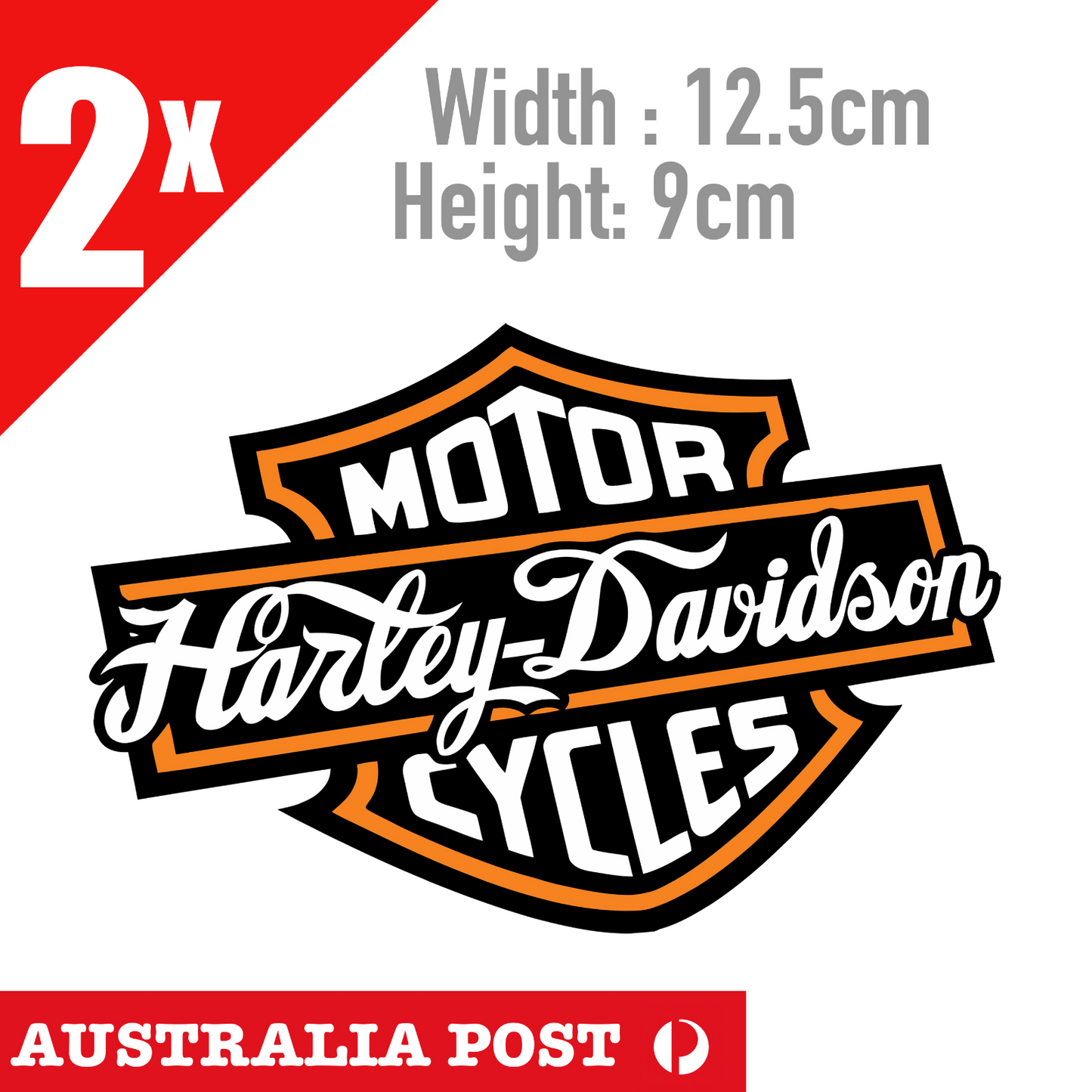 HARLEY Davidson Sticker For Laptop Motorcycle Car Ute Glass Mancave x2 Sticker