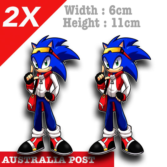 Sonic The Head hog Gym outfit Stickers