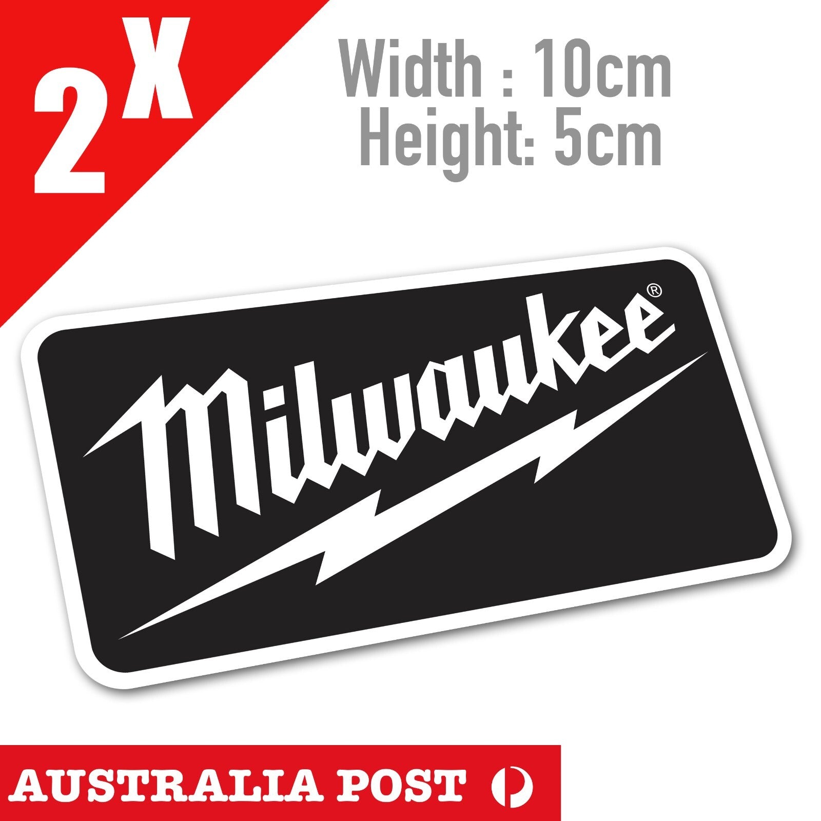 Milwaukee Electric Tool Logo, Power Tool Logo Vinyl  Stickers