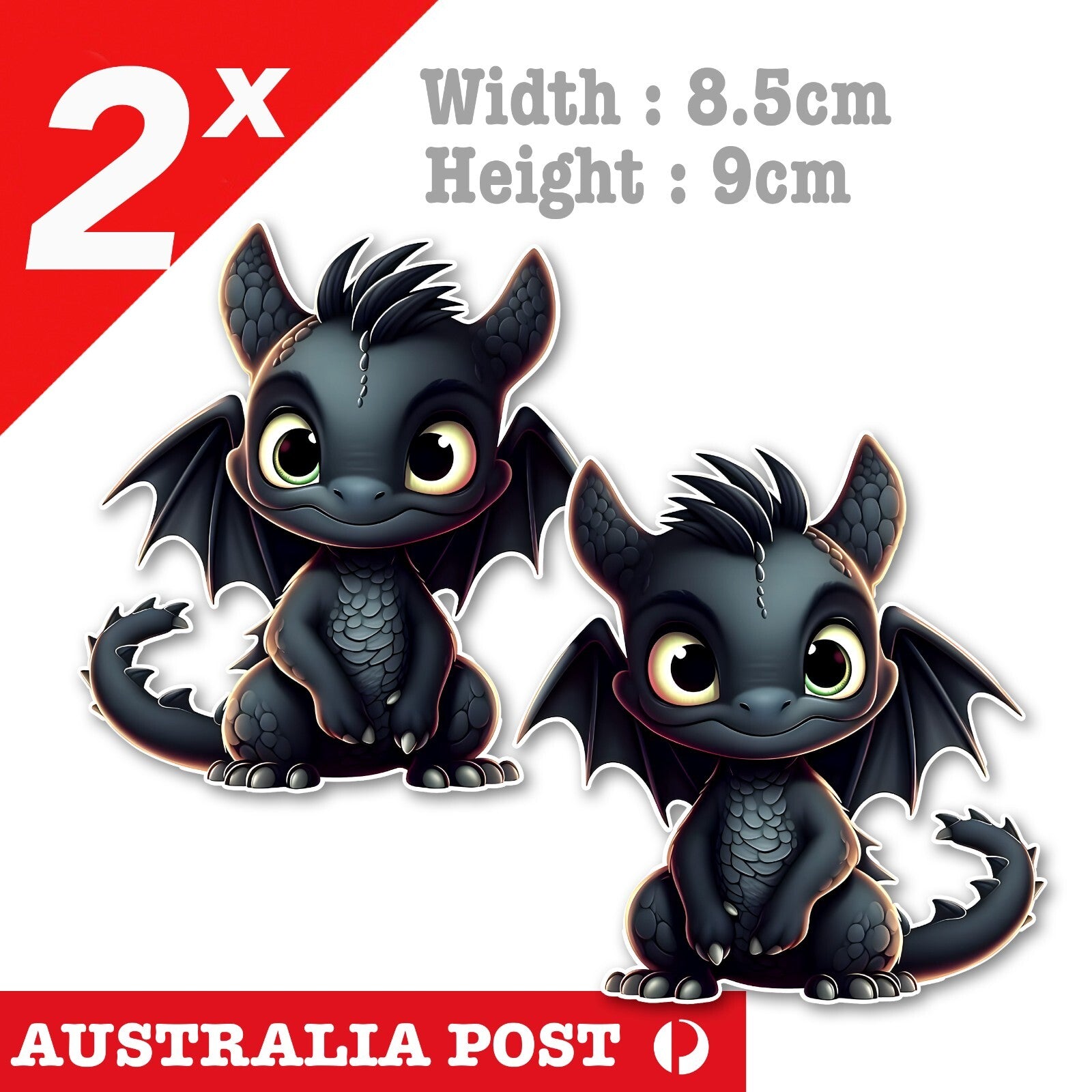 Toothless - How to Train Your Dragon Cute Baby Dragon Cartoon Sticker