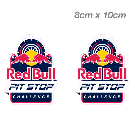 RED BULL Pit Stop Logo JDM Laptop , Car  Vinyl  Sticker 
