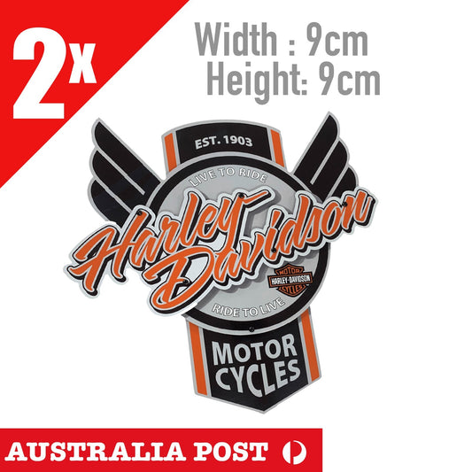 Harley Davidson Motorcycle Retro Style Sign Stickers