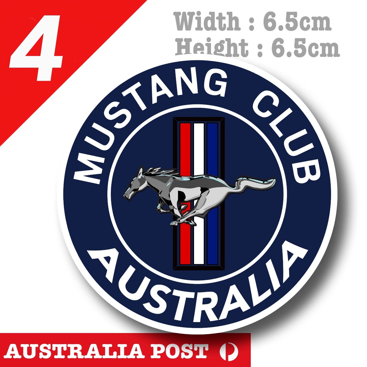 Ford Mustang Club of Australia, Ford Mustang Logo Stickers
