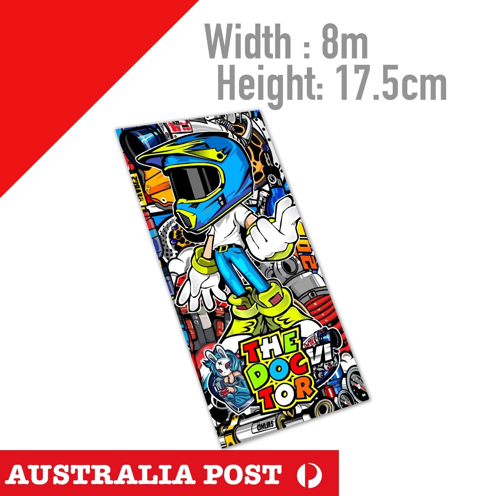 Valentino Rossi The Doctor 46 JDM Motorcycle Logo banner Sticker