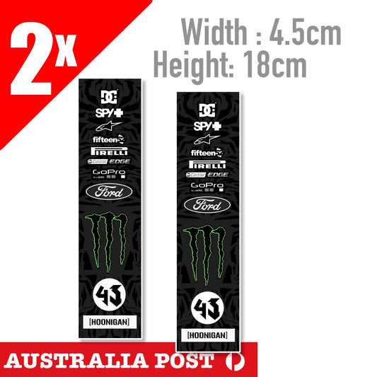 Ken Block , HOONIGAN, Monster Energy Drink FORD PIRELLI GoPro Banner Sticker