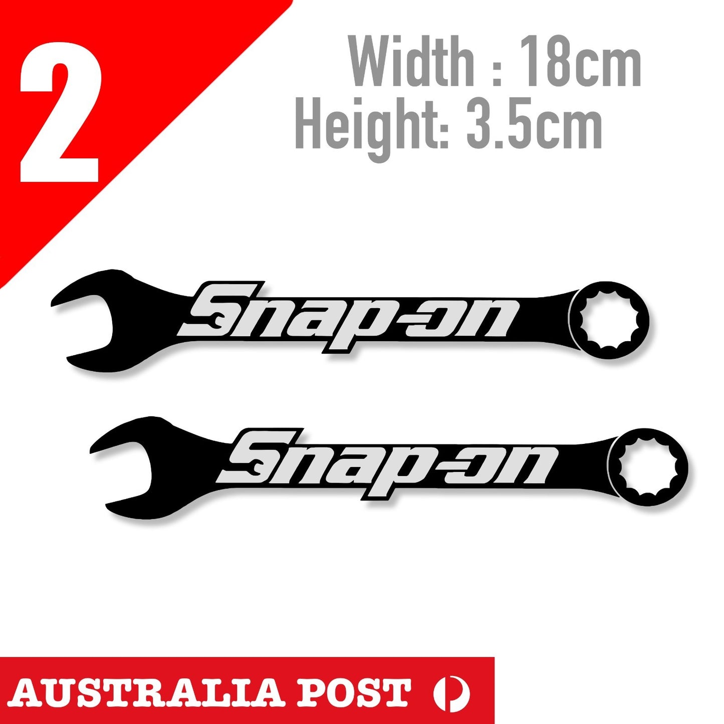 SNAP ON Tools Wrench Logo  Sticker