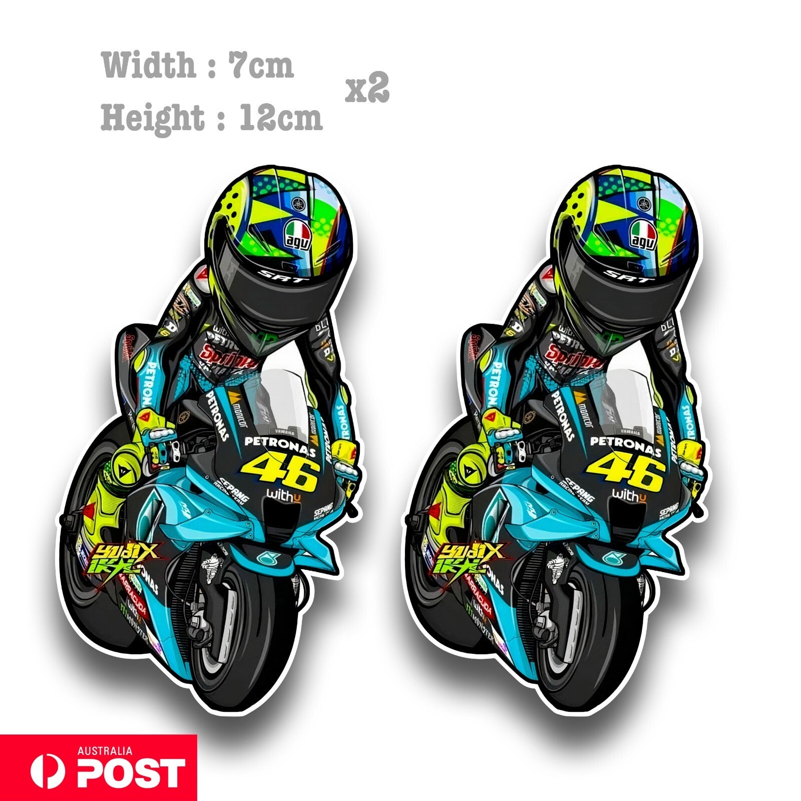 The Doctor 46 Motorcycle  - Valentino Rossi's VR46 Motorcycle Decal Sticker