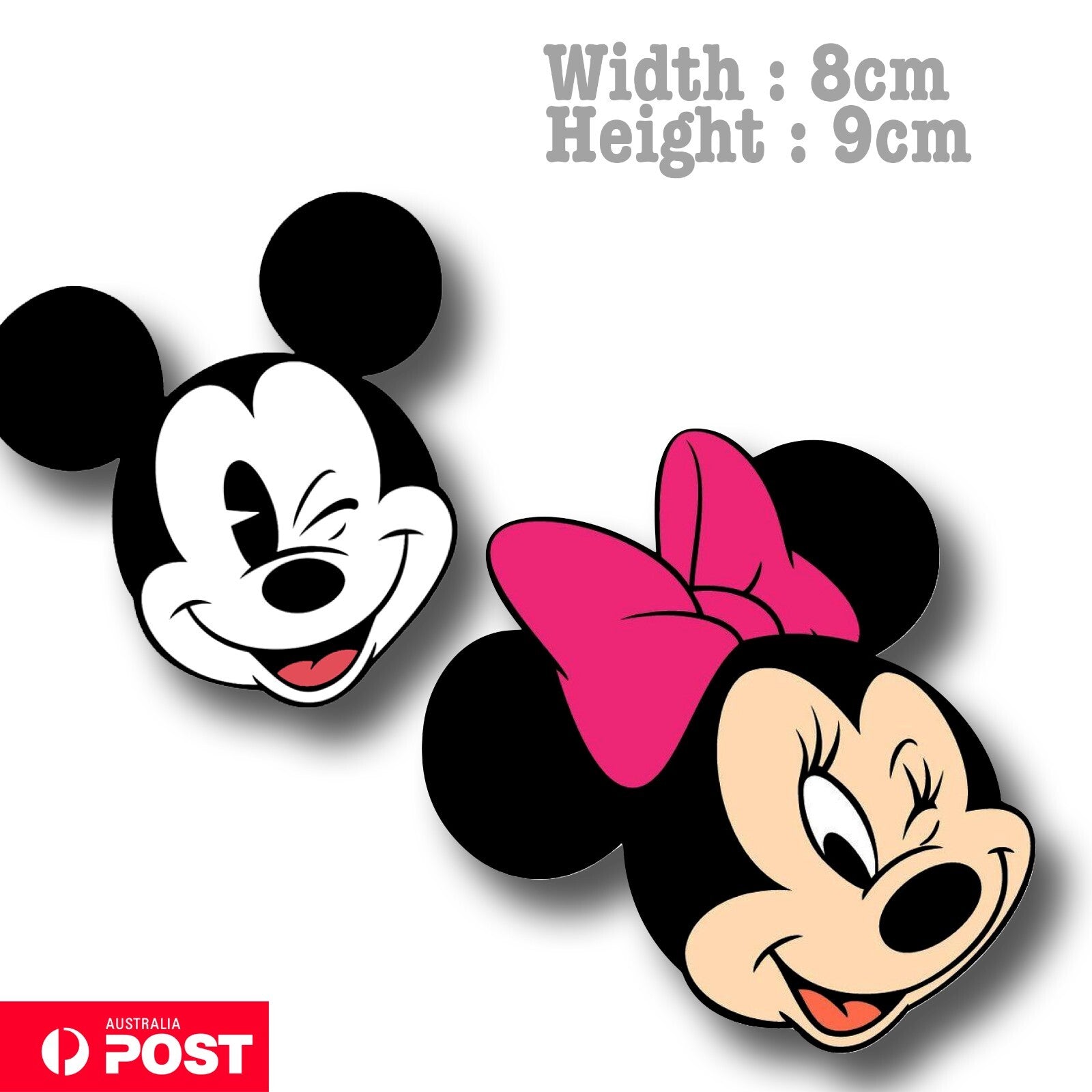 Mickey Mouse & Minnie Mouse Winking Cute Funny Sticker