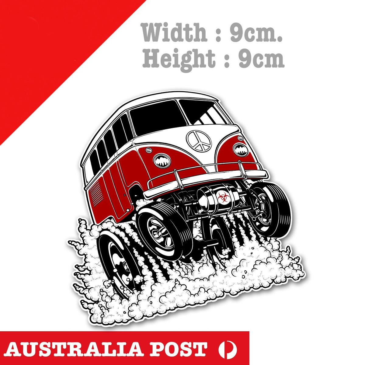 KOMBI Hot Rod Race Muscle Car,Ute Rider Mancave Hot Rod Americana Sticker