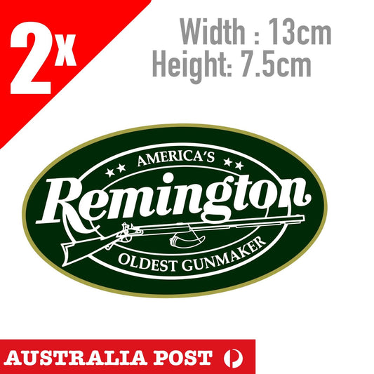 REMINGTON FIREARMS AMMUNITION RIFLE HUNTING CAMPING TENT CARAVAN STICKERS