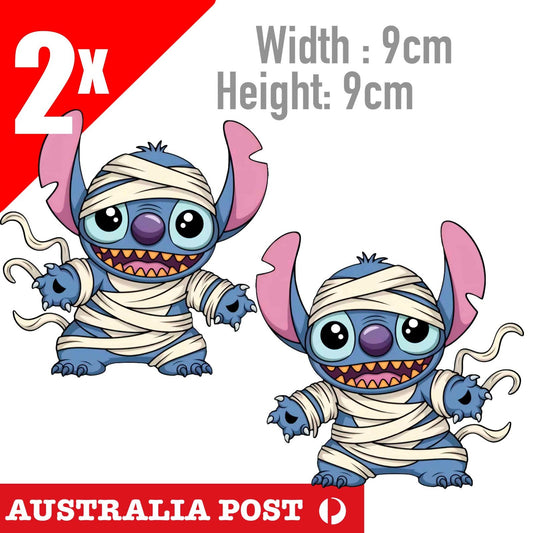 STITCH Mummy  Vinyl Decal Sticker Car Window Laptop Lilo Disney  Funny