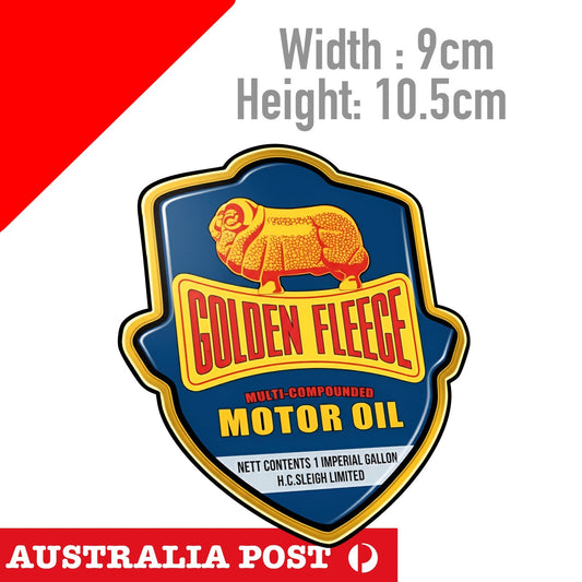 GOLDEN FLEECE Retro Australian Motor Oil Vintage Logo  Car , Laptop Sticker
