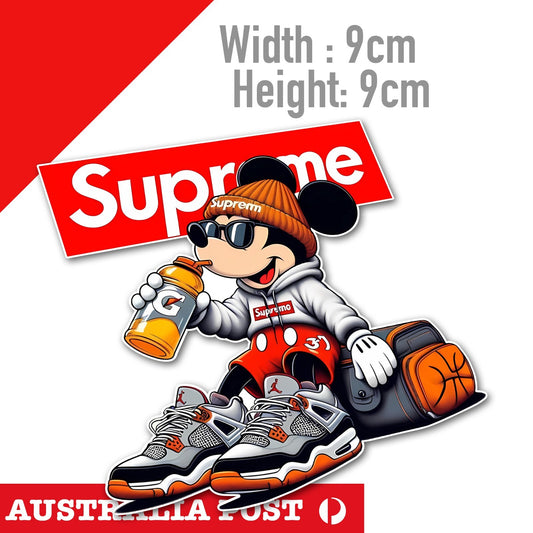 Disney Mickey Mouse Funny GYM,  Laptop , Car  Vinyl  Sticker