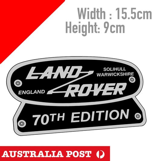 Land ROVER 70Th Edition Vintage Style Logo , Off Road, 4x4, Sticker