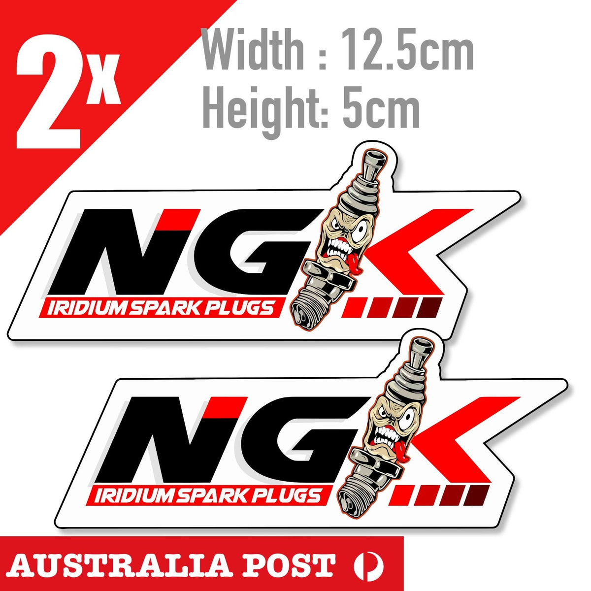 NGK Japan Performance Spark Plugs  IRIDIUM Logo  Sticker
