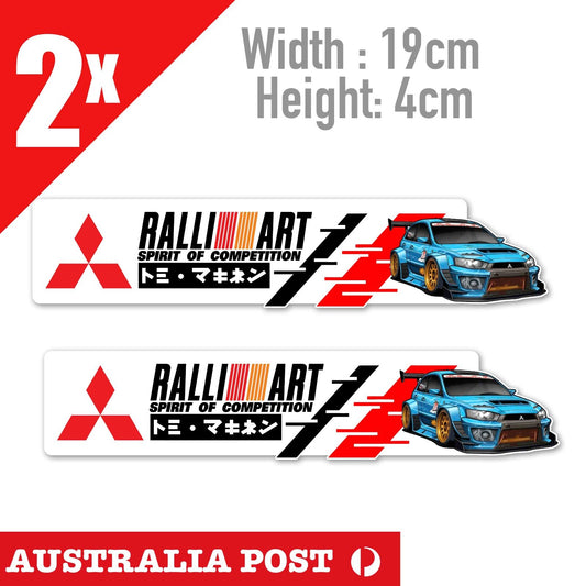 Ralli Art Mitsubishi JDM Spirit of Competition Mitsubishi Lancer Evo X Stickers