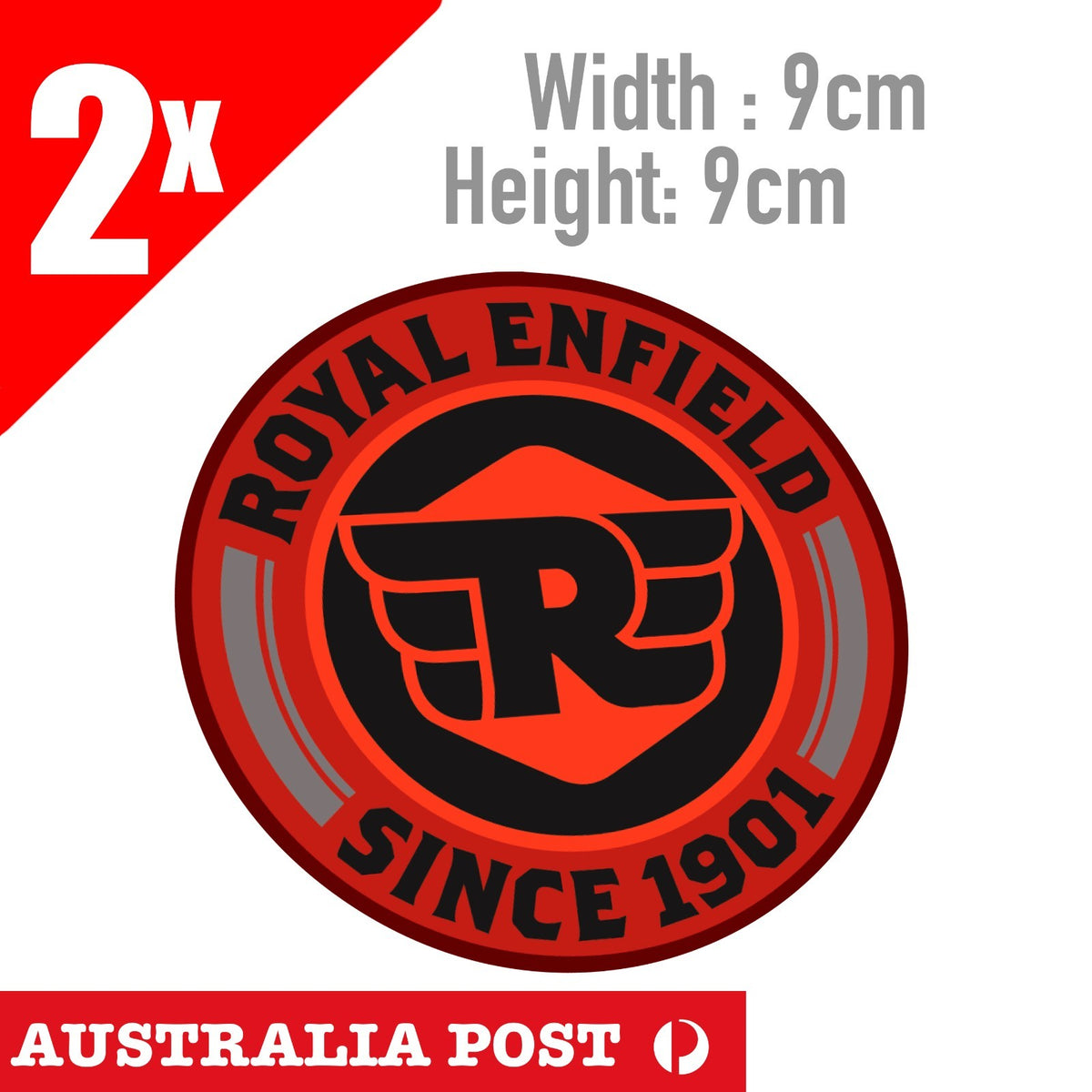 ROYAL ENFIELD Motorcycle Logo Royal Enfield Bicycle, Since 1901  Stickers