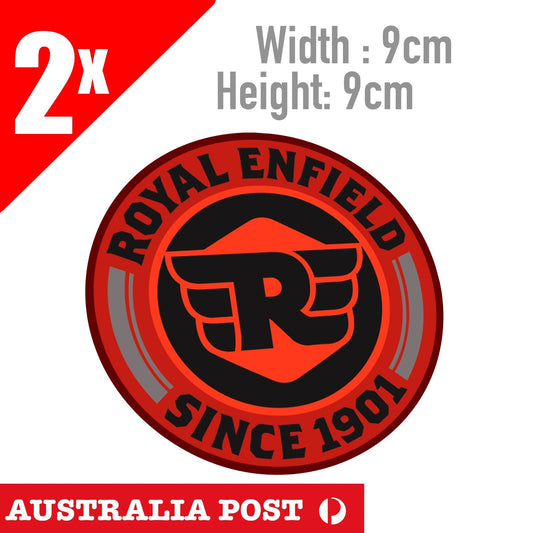 ROYAL ENFIELD Motorcycle Logo Royal Enfield Bicycle, Since 1901  Stickers