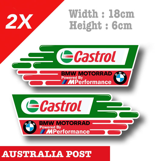 CASTROL BMW Performance Motor Oil Logo, BMW M3, Racing Sticker