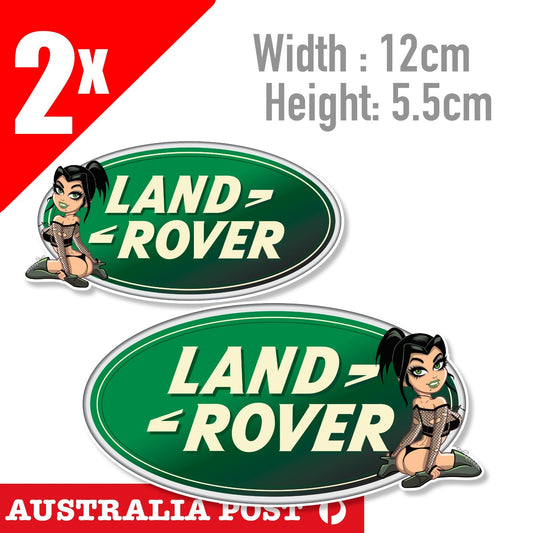 Land Rover Logo SEXY  Goth Girl ,  Land Rover Logo Stickers