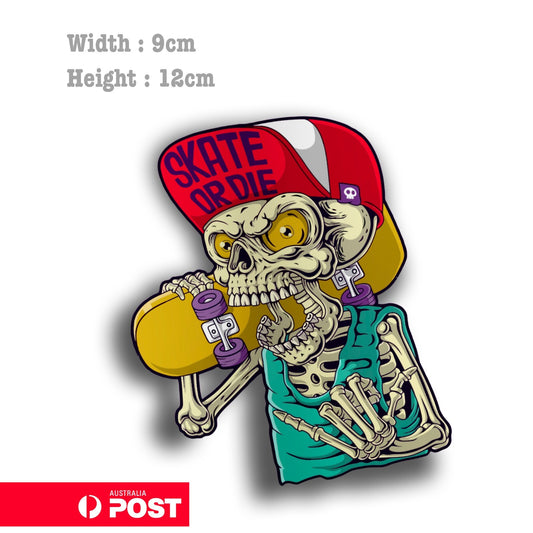 Skull Skater  Send it Sticker 