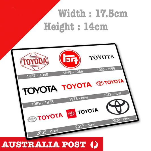Toyota  Logo History Vintage Logo 1937 Old  Toyota Vintage Logo Sticker