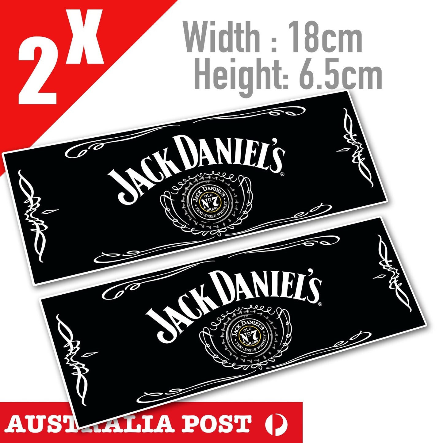 Jack Daniel WHiskey Logo Sticker , Jack Daniel Old No 7 Sticker
