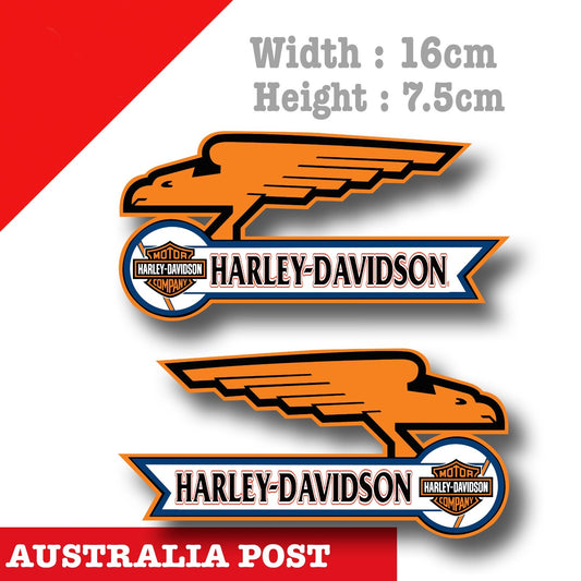 Harley Davidson Motorcycle Eagle Fuel Tank Decal Stickers