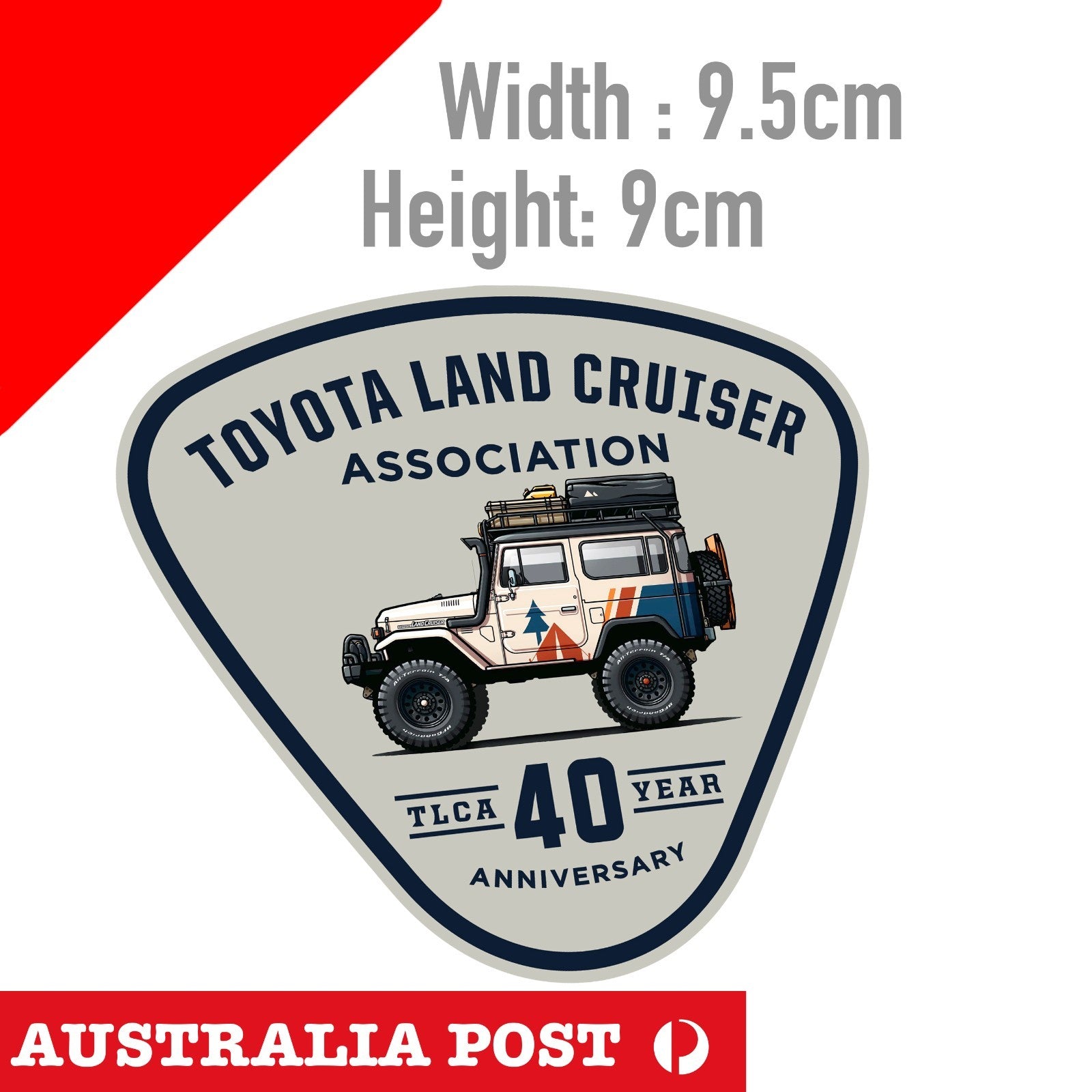 Prado Sticker Design 40 Anniversary Sticker for Toyota Prado Diesel Landcruiser Off Road St ...