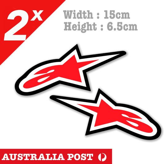 ALPINESTARS Motorcycle Logo Rider, Motorcycle , Helmet, Fuel Tank Stickers