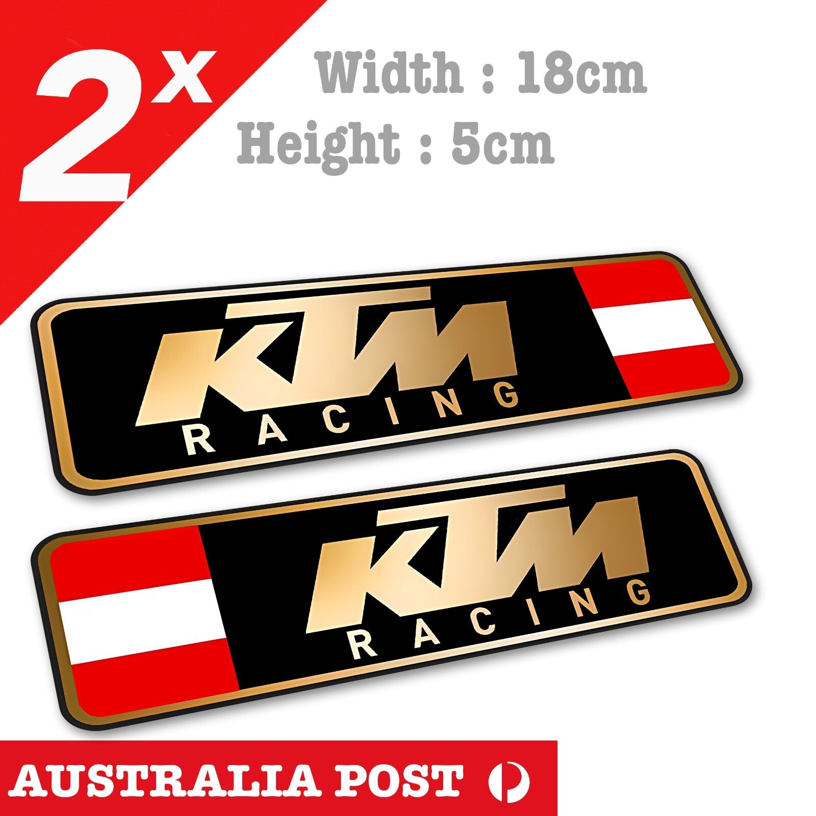KTM Racing Banner  Stickers