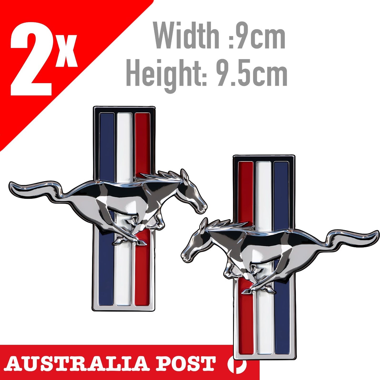 FORD MUSTANG Logo Emblem Sticker