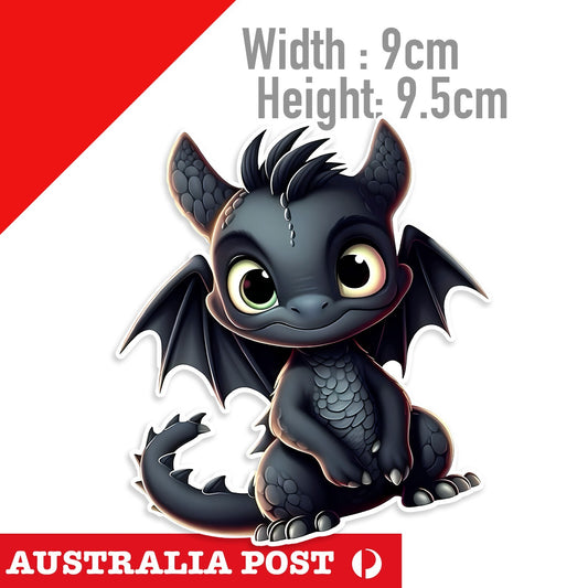 Toothless , Hoe to Train Your Dragon Babu Dragon, Cute Dragon Animal Sticker