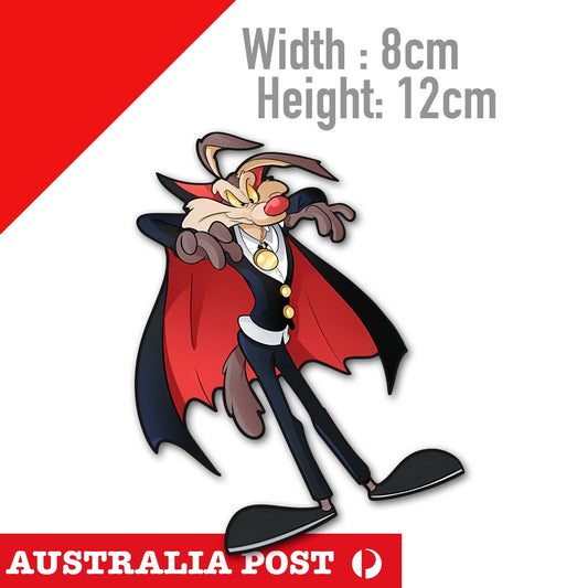 Road Runner - Wile E Coyote Vampire Funny Cartoon  Vinyl  Sticker
