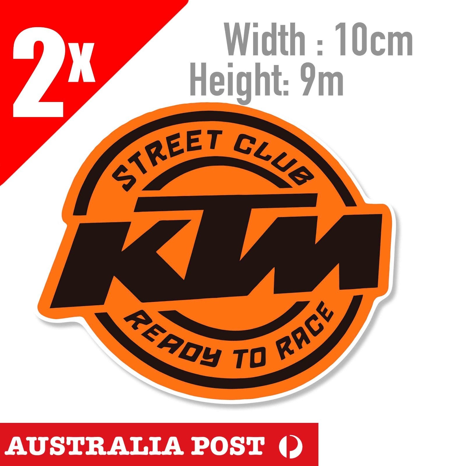 KTM STREEN CLUB - READT TO RACE Logo Sticker