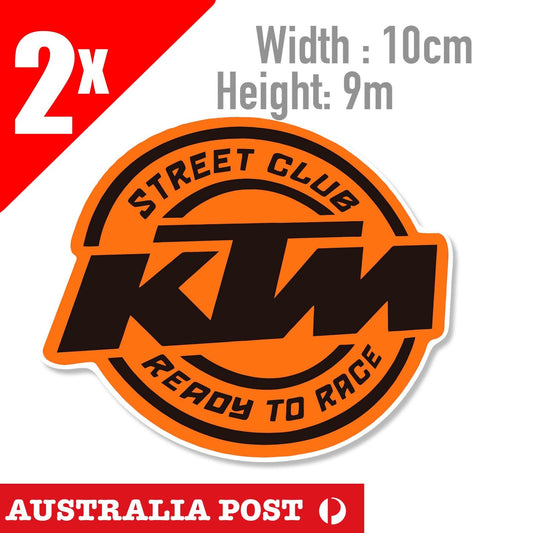 KTM STREEN CLUB - READT TO RACE Logo Sticker