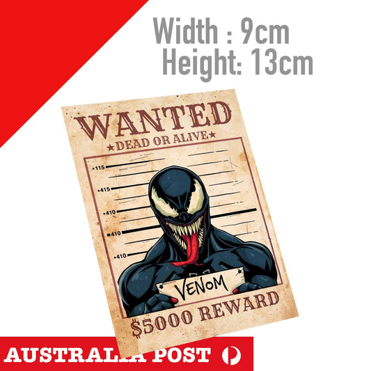 VENOM WANTED POSTER Sticker