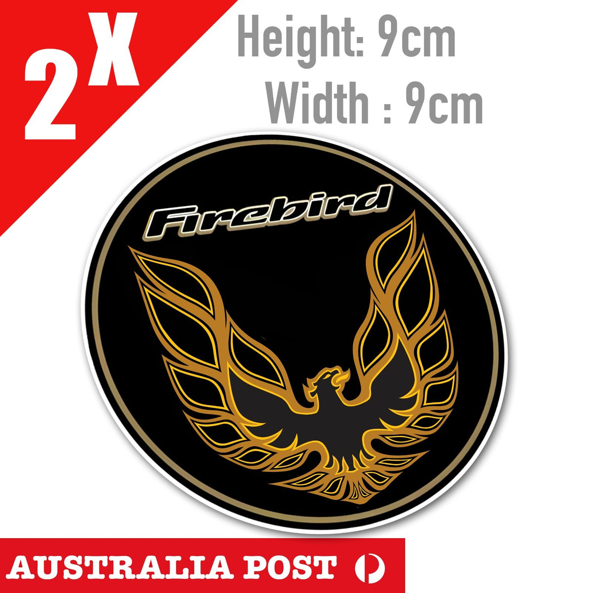Pontiac Firebird 1977 Eagle Logo, American Muscle Car Round Logo Stickers