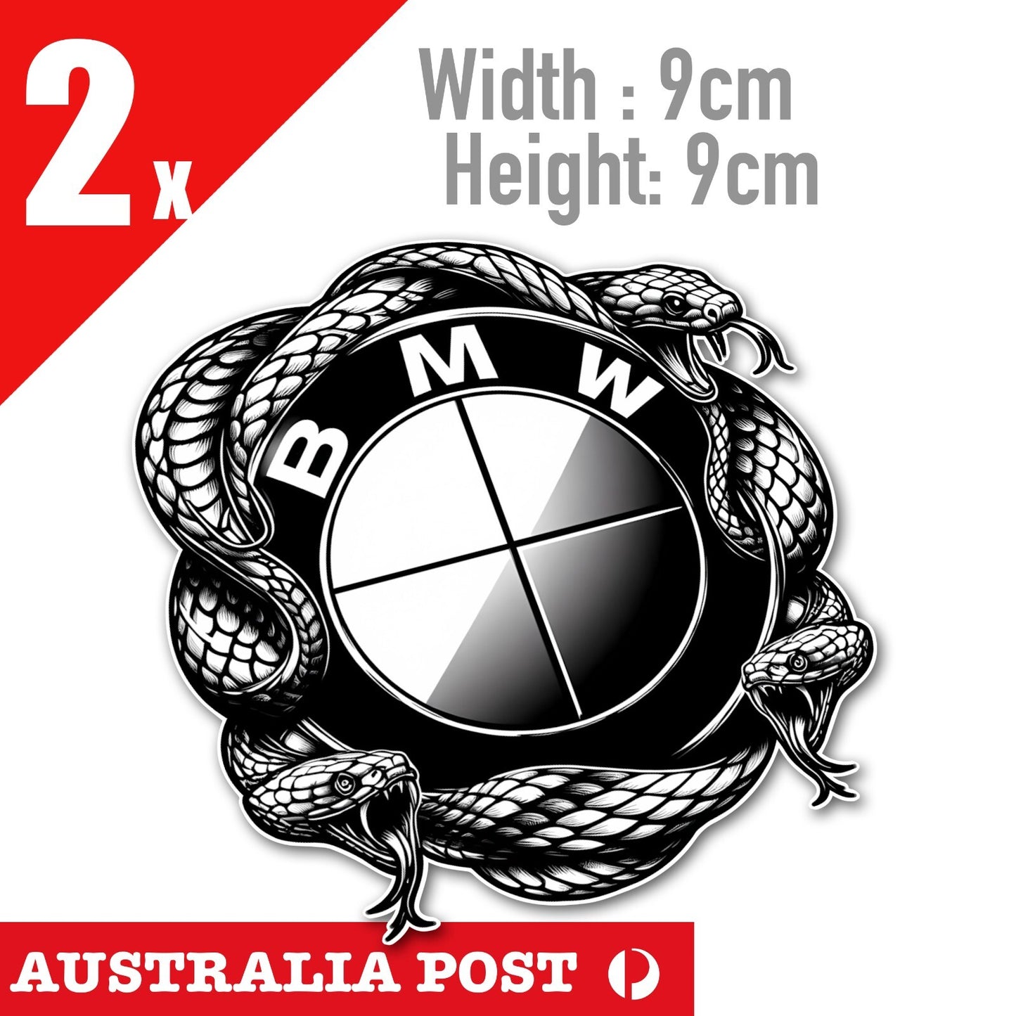 BMW Logo Snakes Stickers