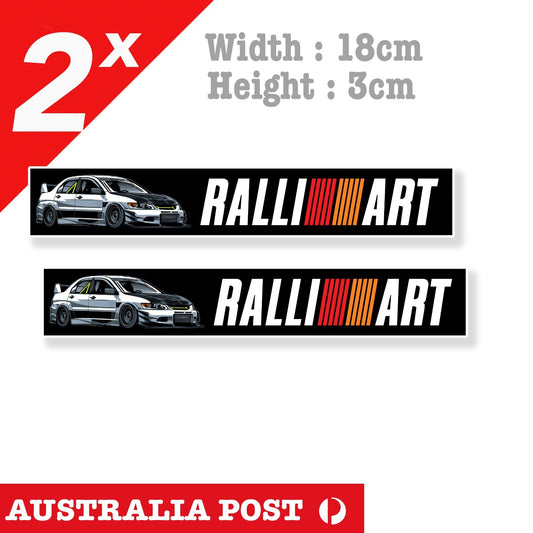 Mitsubishi RALLI ART JDM Logo  Laptop , EVO Car  Decal Stickers