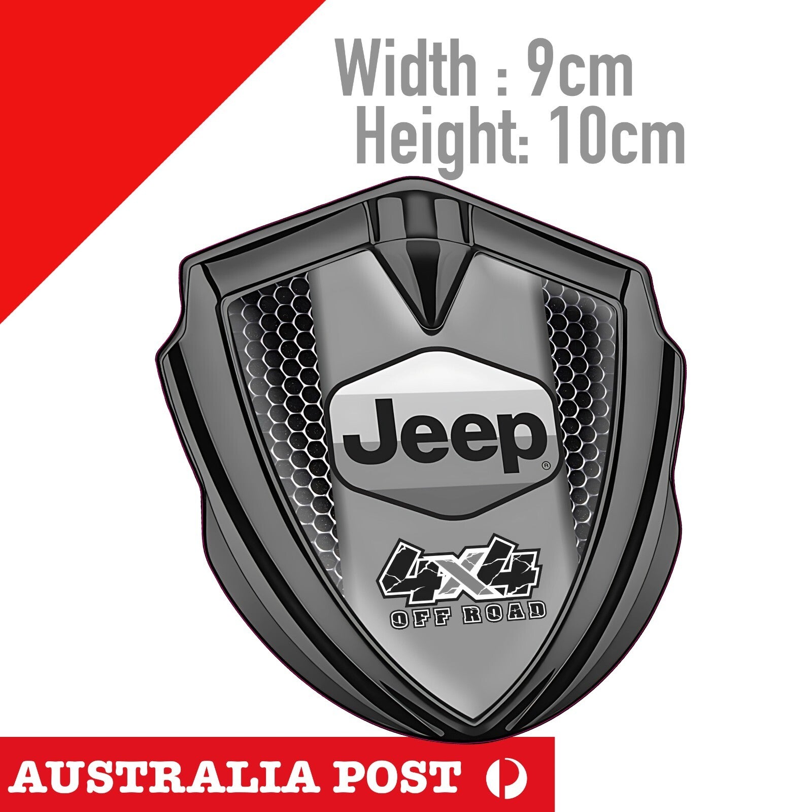 JEEP CHROME DARK 4x4 Badge , Jeep Logo Sticker