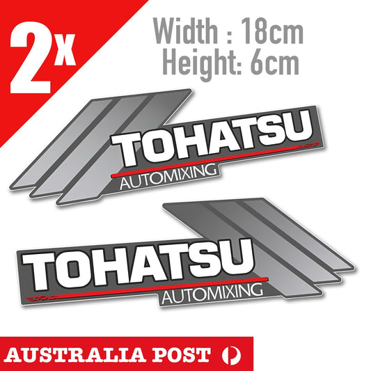 TOHATSU - 80hp AUTOMIXING outboard Boat engine decals stickes