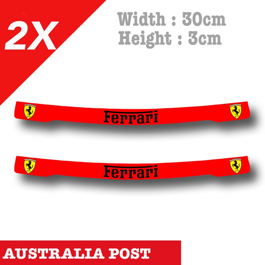 Ferrari Motorcycle Helmet Visor  Red - Ferrari Logo  Sticker