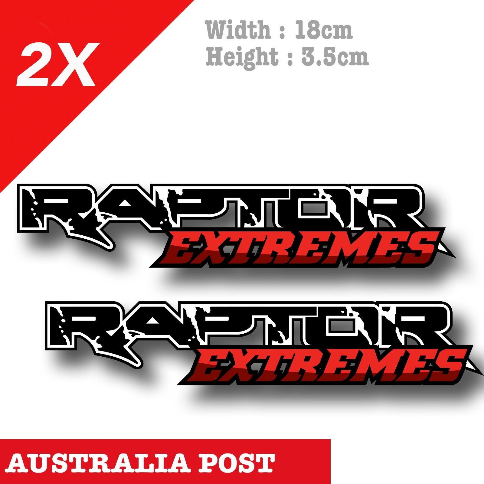 Ford Raptor Extremes 4x4 Off Roading Logo  , 4x4 F150, 4WD Stickers