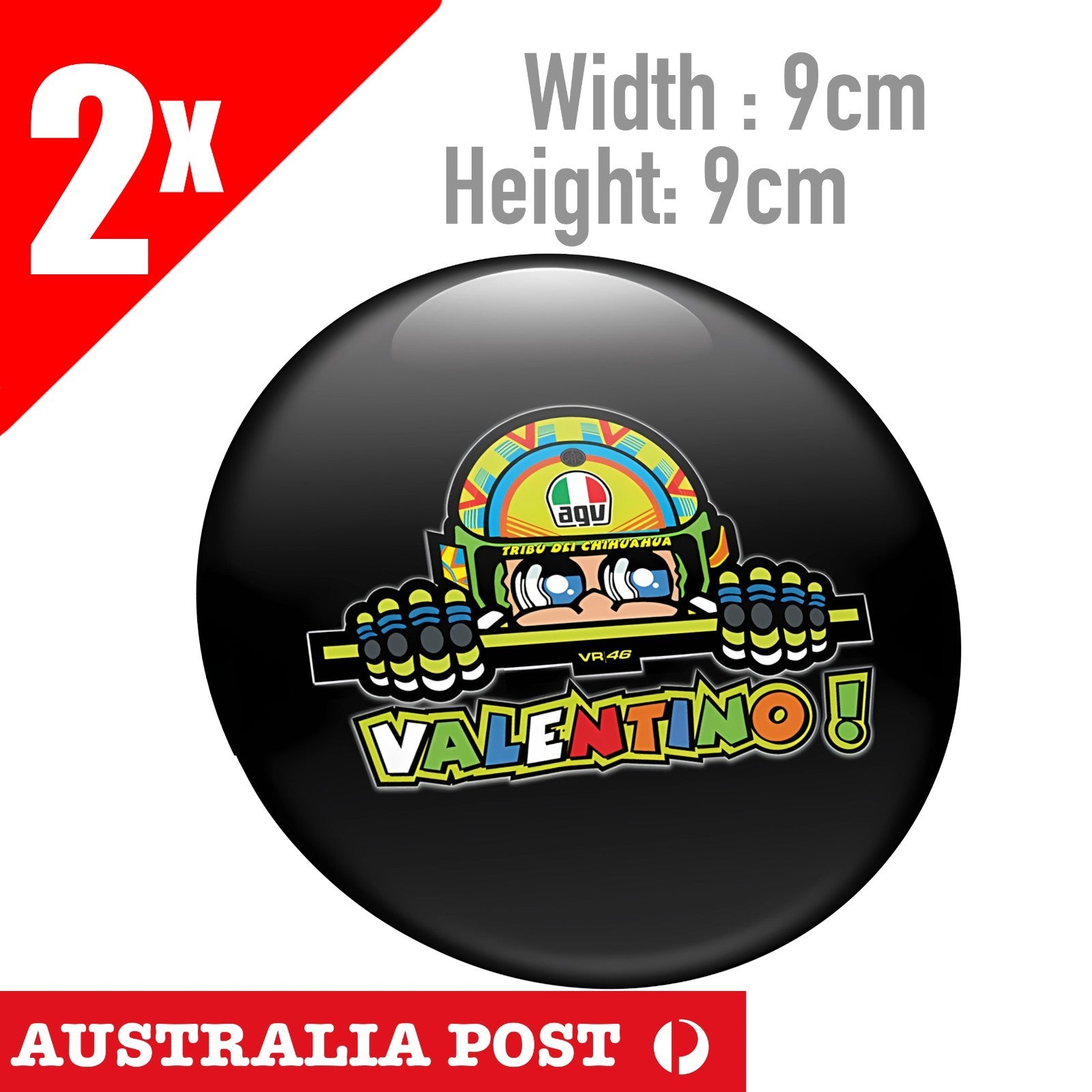 VALENTINO ROSSI The Doctor Number 46 Round Sticker