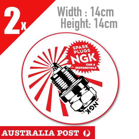 NGK Japan Performance Spark Plugs Logo Cars & Motorcycles   Stickers