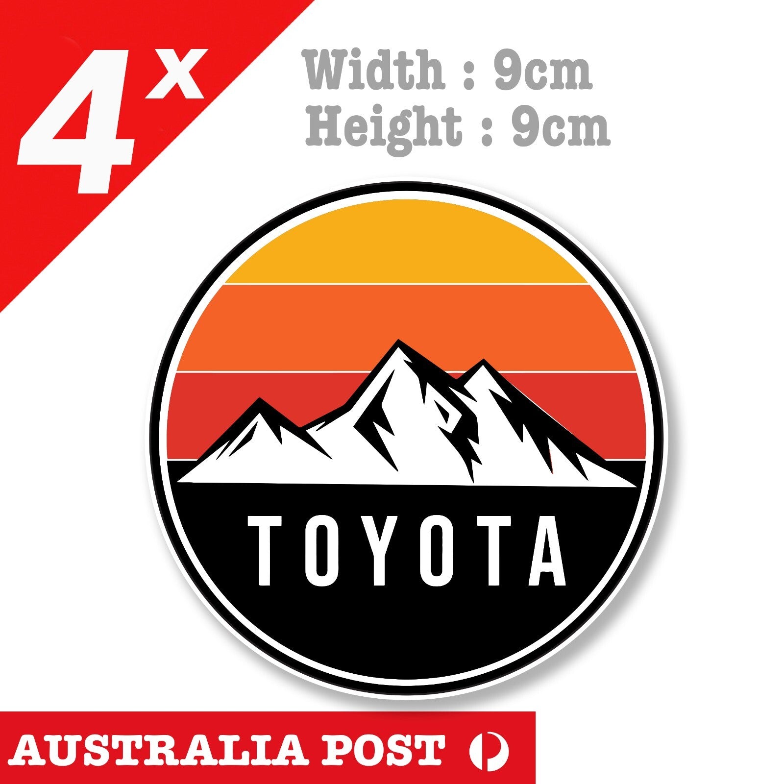 ToyotaADVENTURE Off Road badge , 4x4, 4WD, Sticker