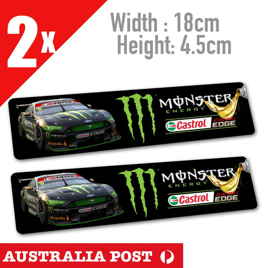 Ford Mustang Monster Energy Drink Castrol V8 Supercars Banner Vinyl  Sticker 