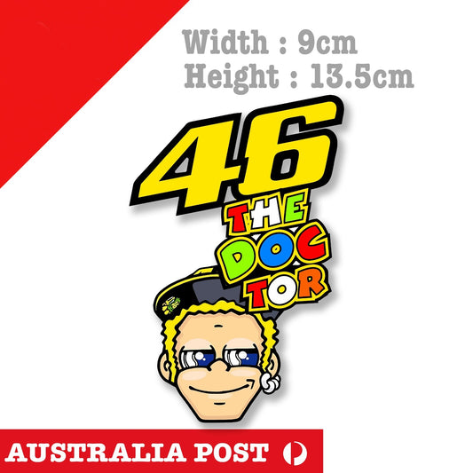 The Doctor 46 - Valentino Rossi's 46 Laptop , Motorcycle Sticker